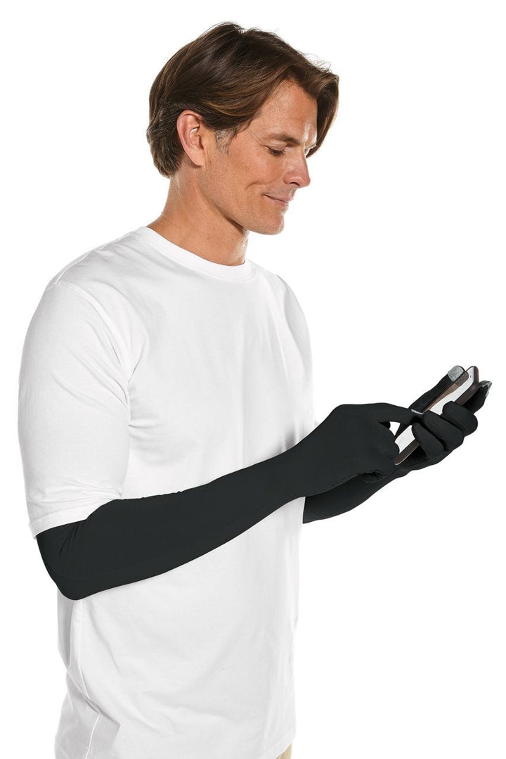 Unisex Culebra UV Long Sun Gloves | Black