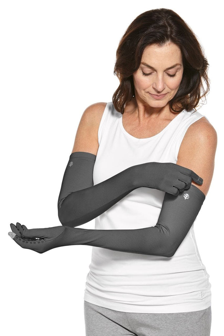 Unisex Culebra UV Long Sun Gloves | Charcoal