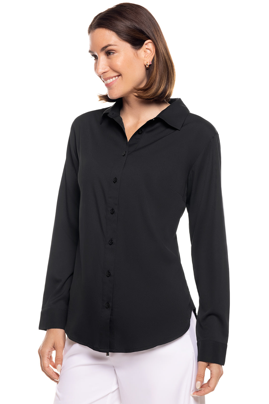 Women's Rhodes Shirt | Black UPF 50+