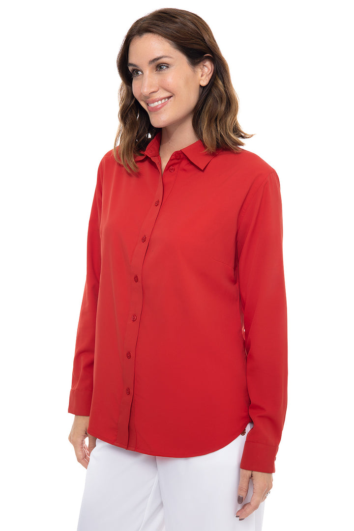 Women's Rhodes Shirt | Carmine Red