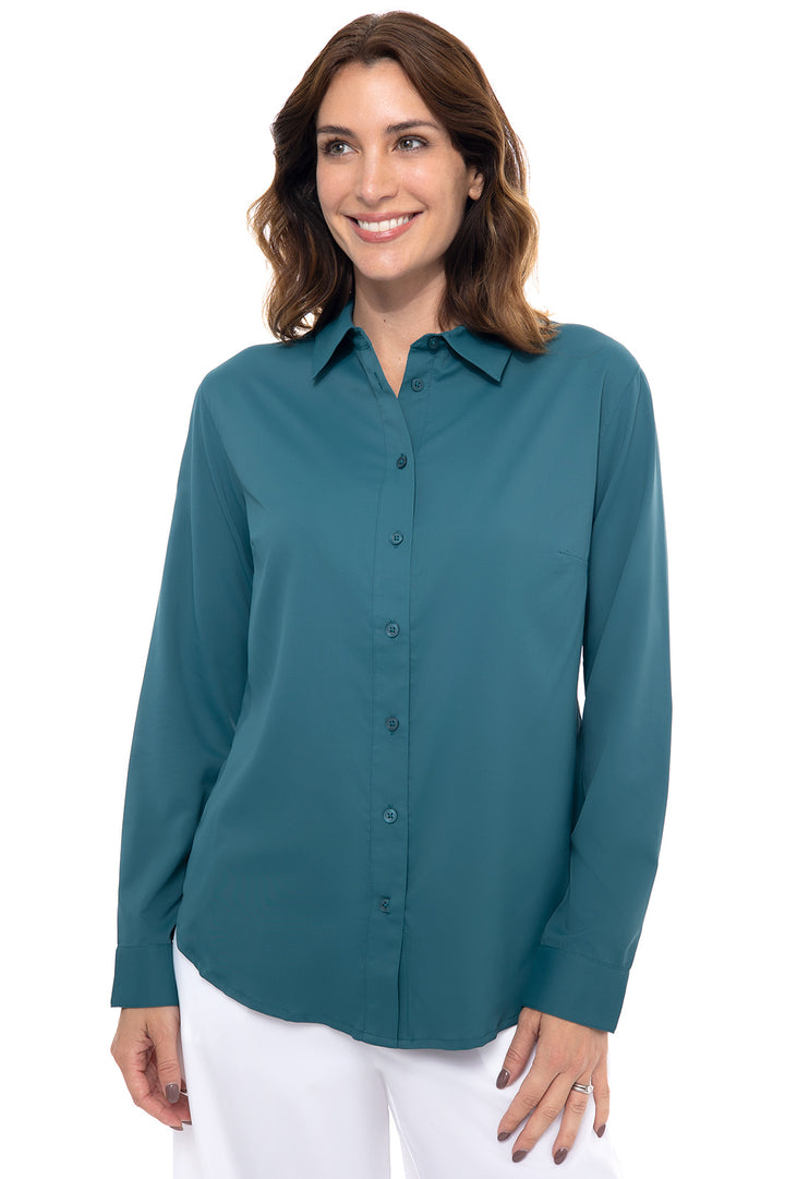 Women's Rhodes Shirt | Midnight Green