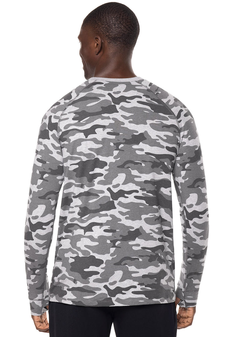 Men's LumaLeo Long Sleeve T-Shirt | Grey Modern Camo