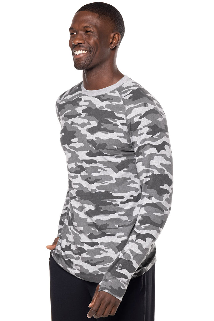 Men's LumaLeo Long Sleeve T-Shirt | Grey Modern Camo