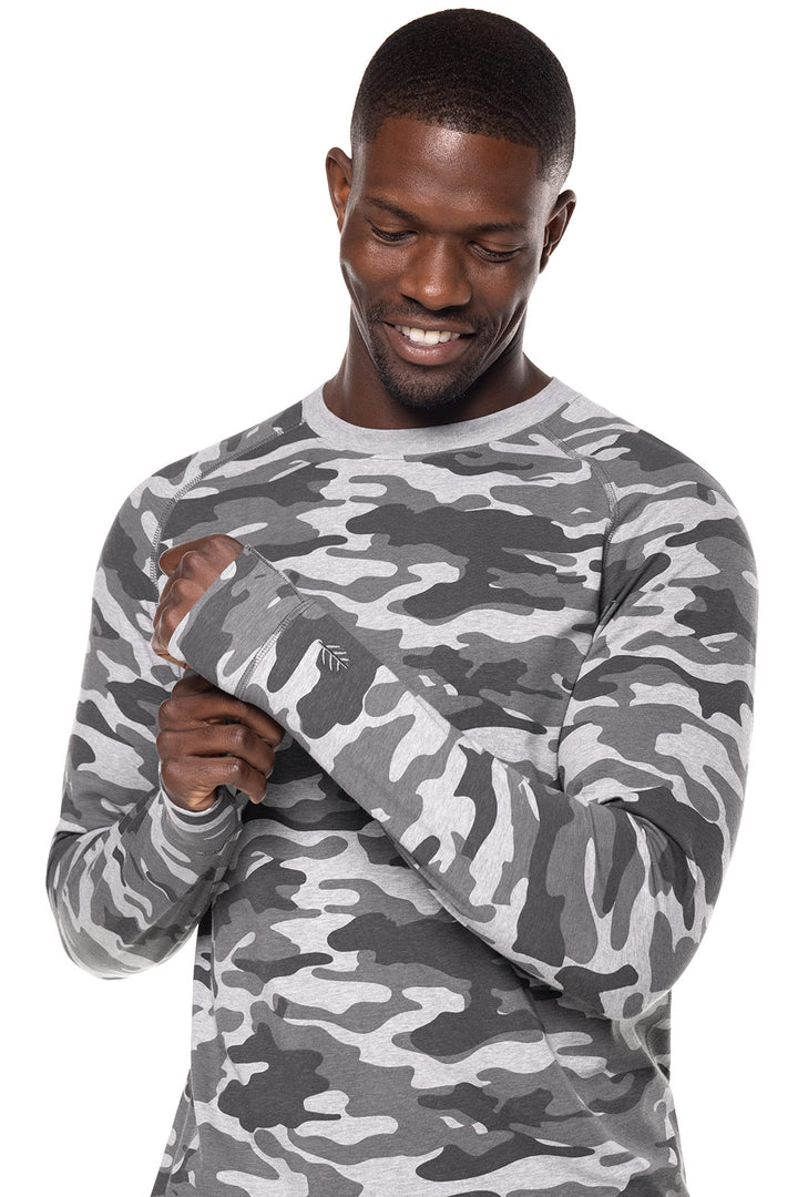 Men's LumaLeo Long Sleeve T-Shirt | Grey Modern Camo