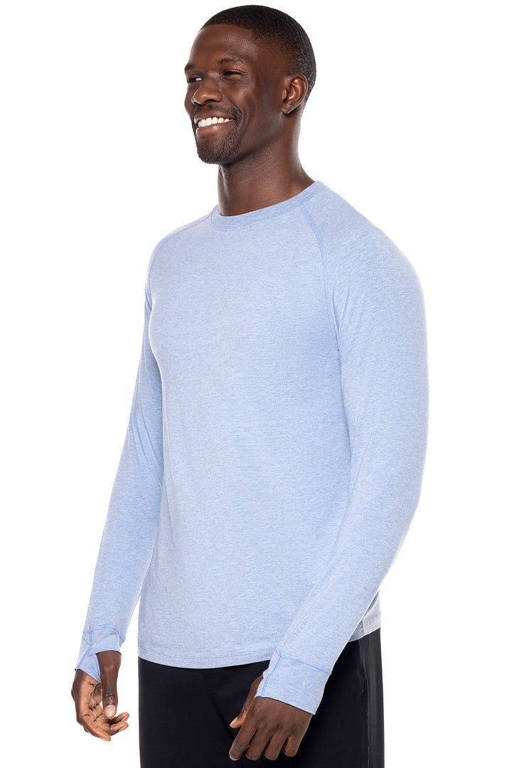 Men's LumaLeo Long Sleeve T-Shirt | Light Blue Heather