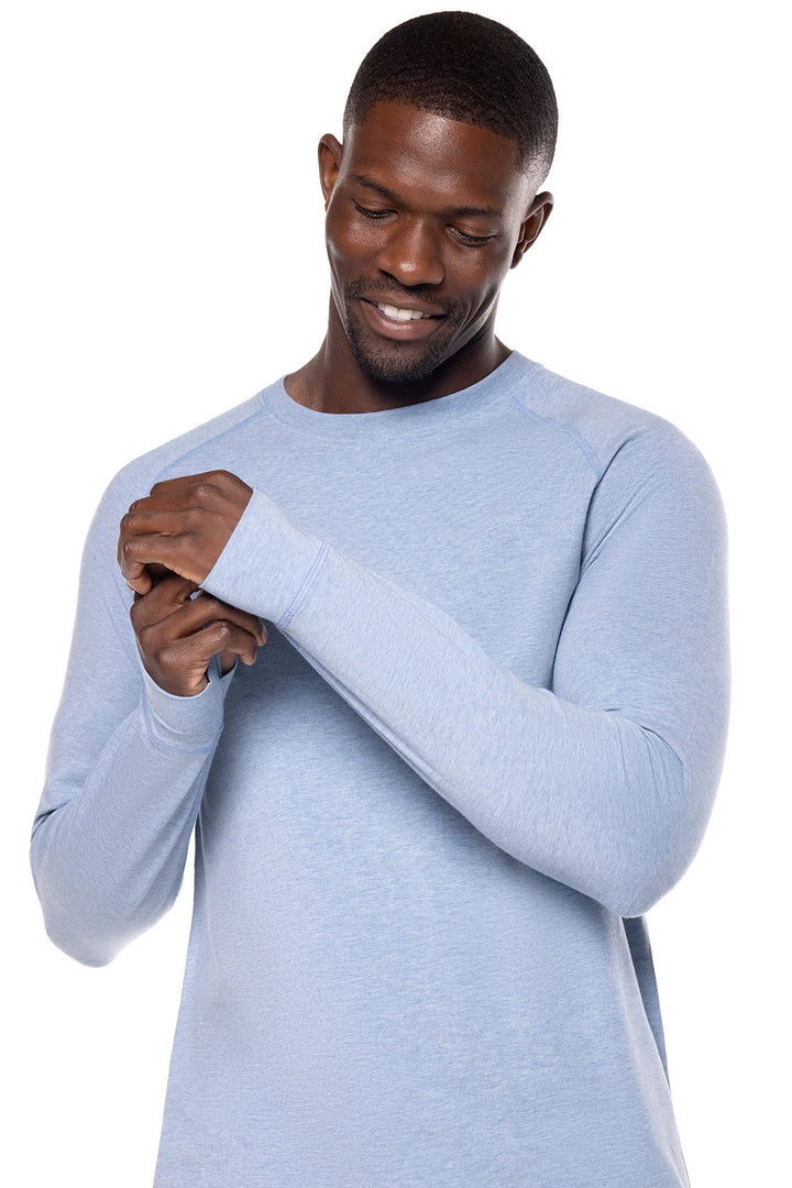 Men's LumaLeo Long Sleeve T-Shirt | Light Blue Heather