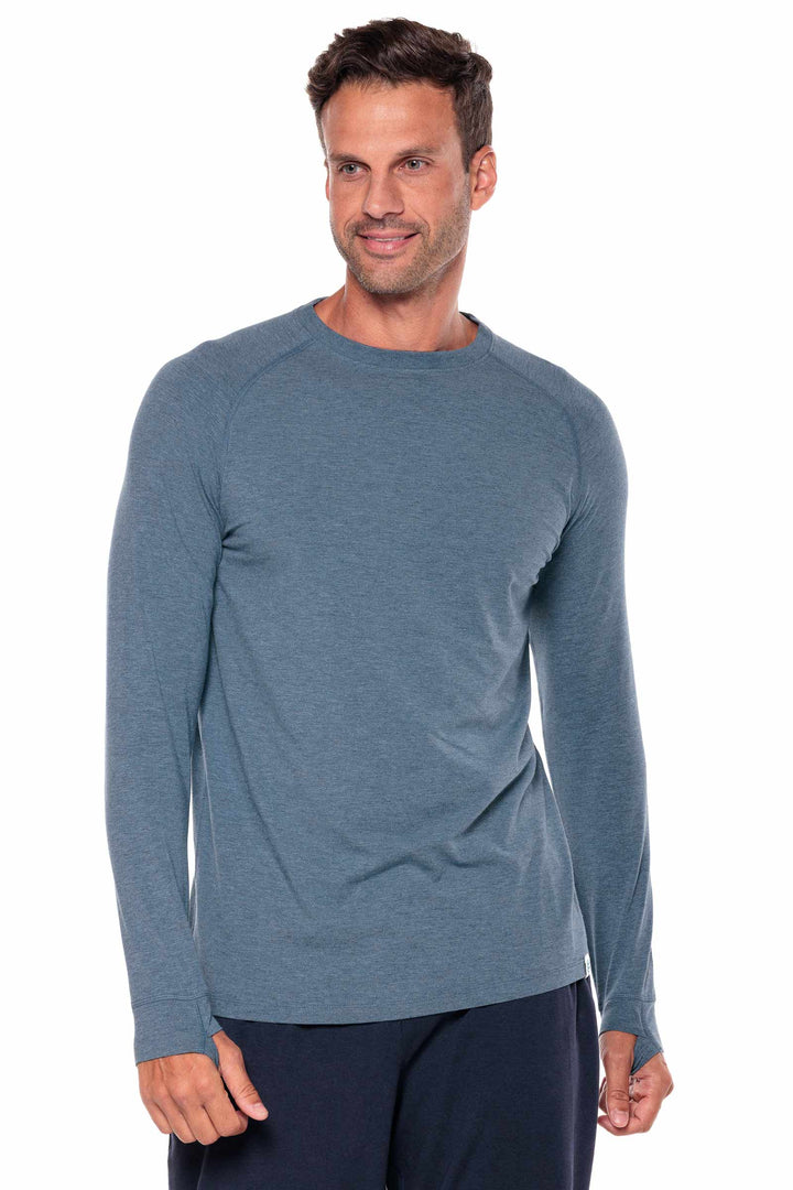 Men's LumaLeo Long Sleeve T-Shirt | Tidal Blue Heather