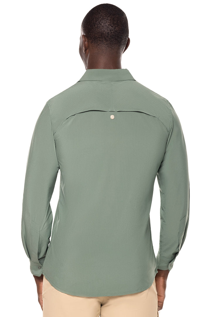 Men's Fiera Smart Shirt | Pine Green Shadow Stripe