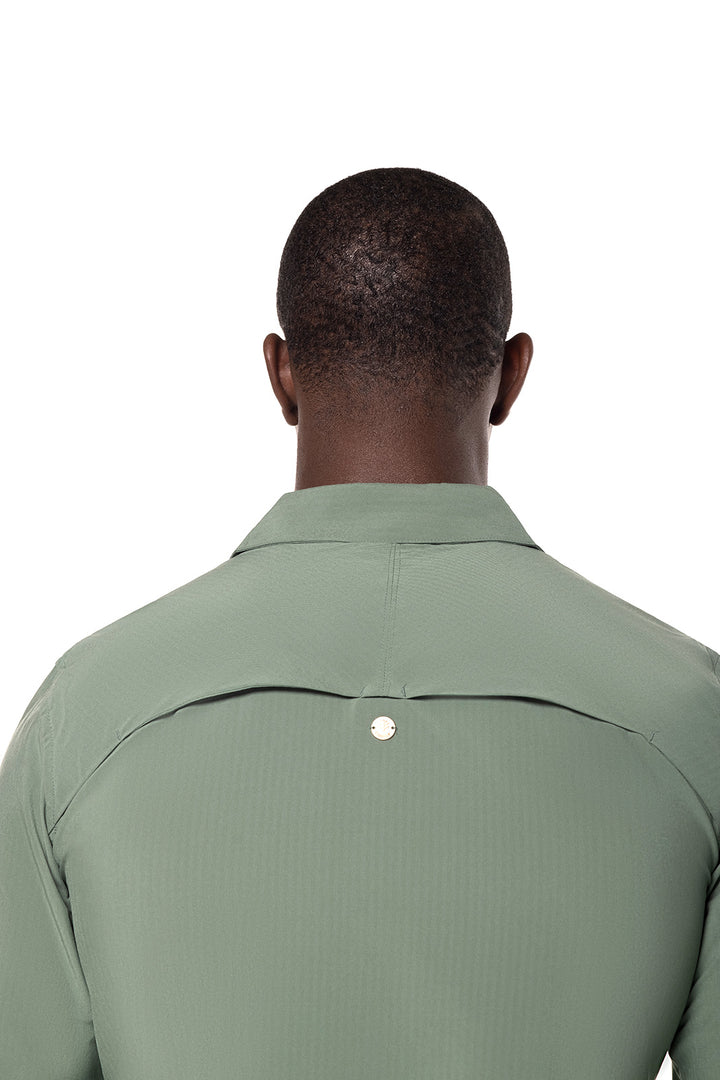 Men's Fiera Smart Shirt | Pine Green Shadow Stripe