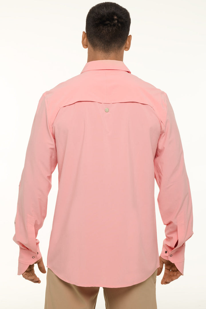 Men's Fiera Smart Shirt | Peachy Pink Shadow Stripe