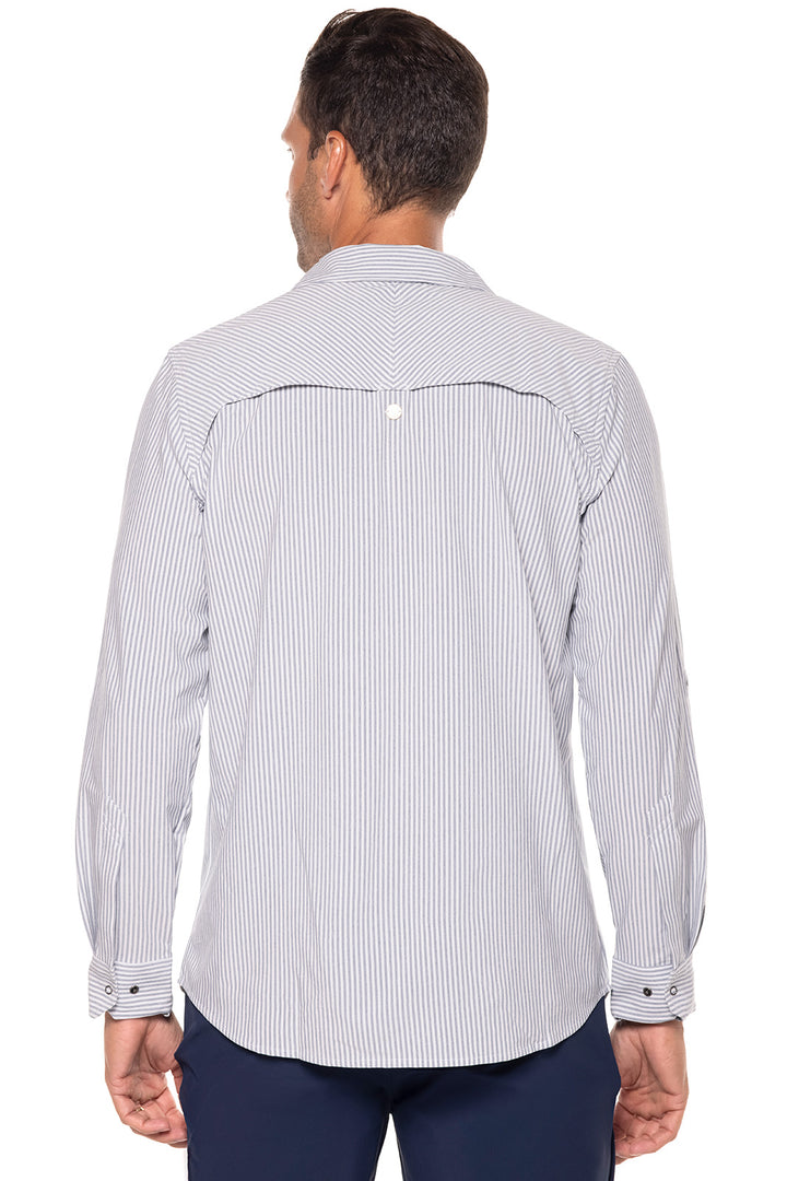 Men's Fiera Smart Shirt | White/Navy Stripe