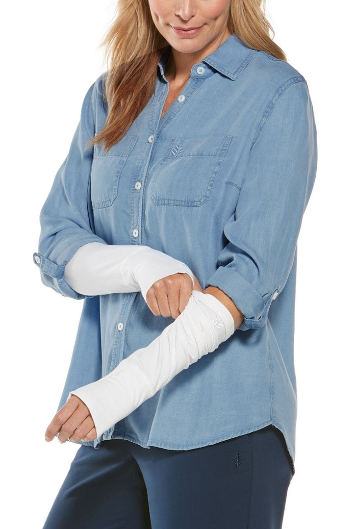 Women's LumaLeo Sleeves | White