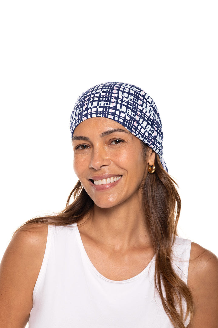 Sanibel Everyday Beach Bandana | Navy Gulf Stream Stripe