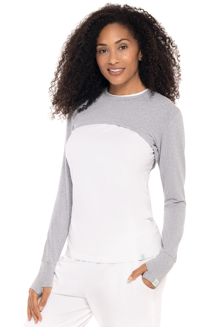 Women's Luna Pullover Shrug | Grey Heather