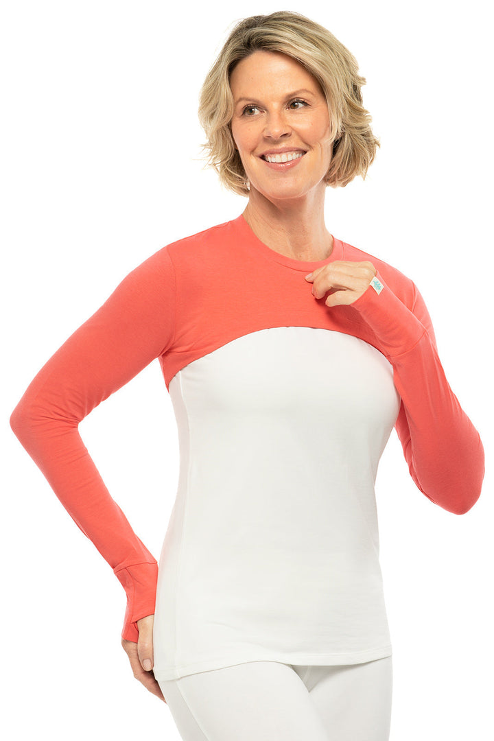 Women's Luna Pullover Shrug | Vivid Coral