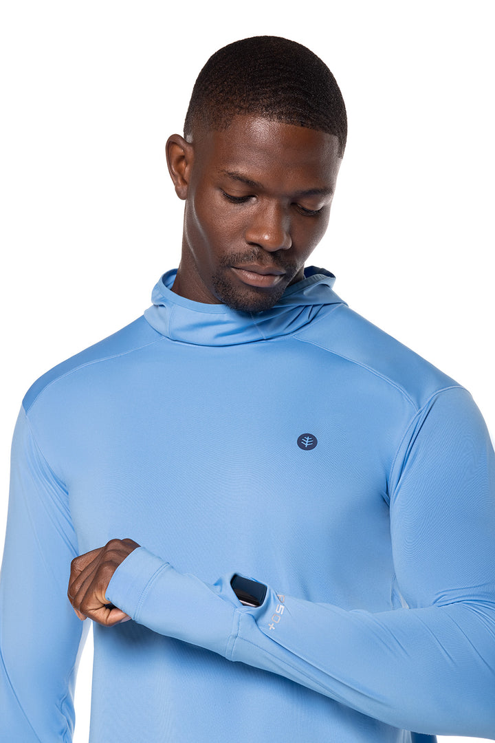 Men's Agility Performance Hoodie | Clear Sky Blue