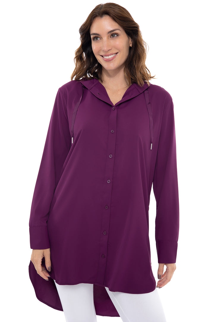 Women's Palma Aire Beach Shirt  | Rich Plum