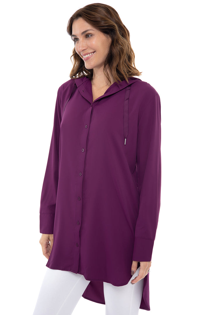 Women's Palma Aire Beach Shirt  | Rich Plum