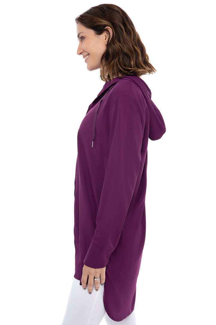 Women's Palma Aire Beach Shirt  | Rich Plum