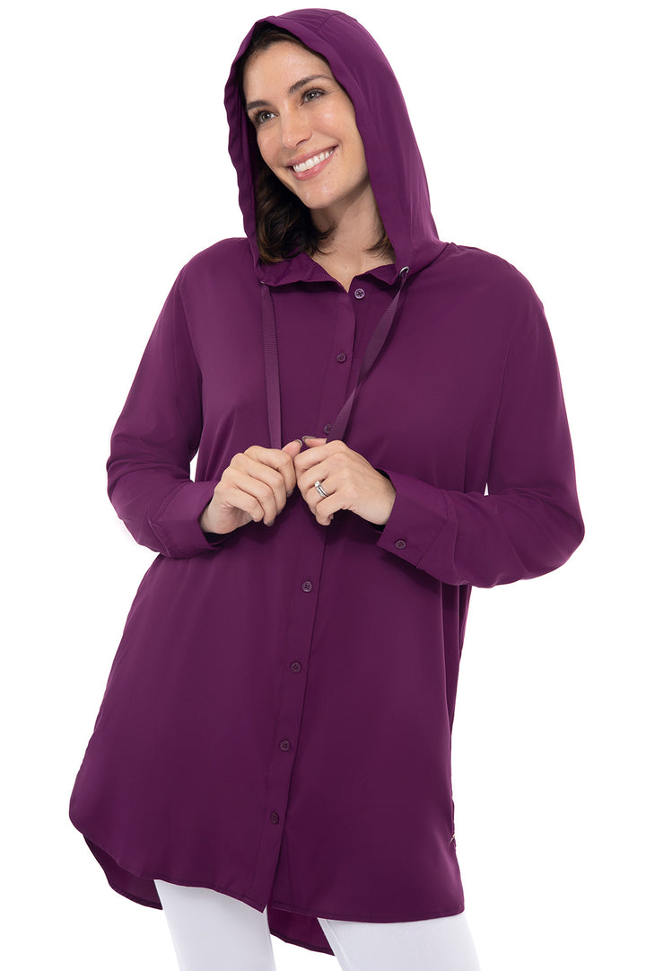 Women's Palma Aire Beach Shirt  | Rich Plum