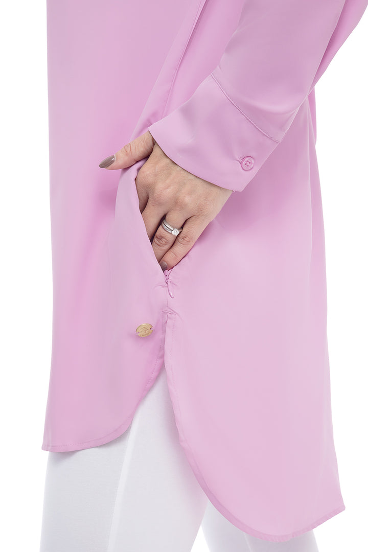 Women's Palma Aire Beach Shirt | Peony Pink