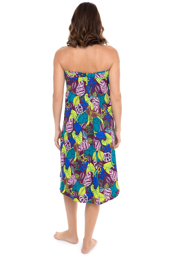 Women's Isla Convertible Wrap | Rich Plum Electric Jungle