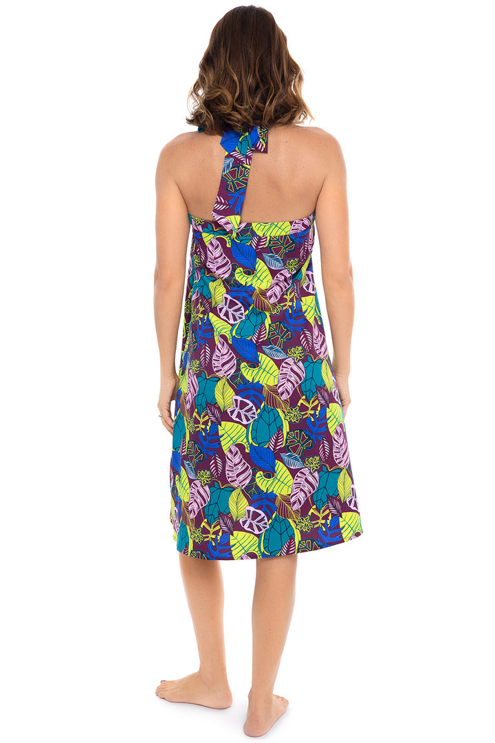 Women's Isla Convertible Wrap | Rich Plum Electric Jungle