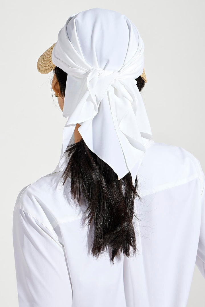 Women's Abril Scarf Hat | White