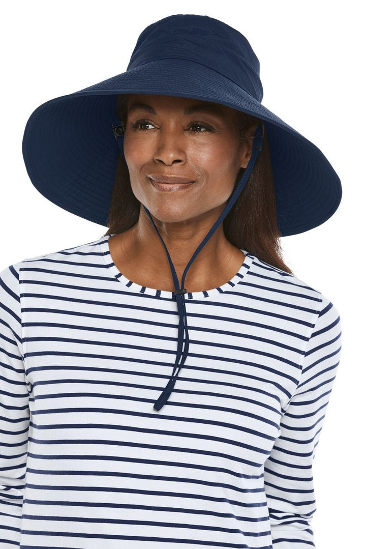 Women's Cyd Travel Beach Hat | Navy