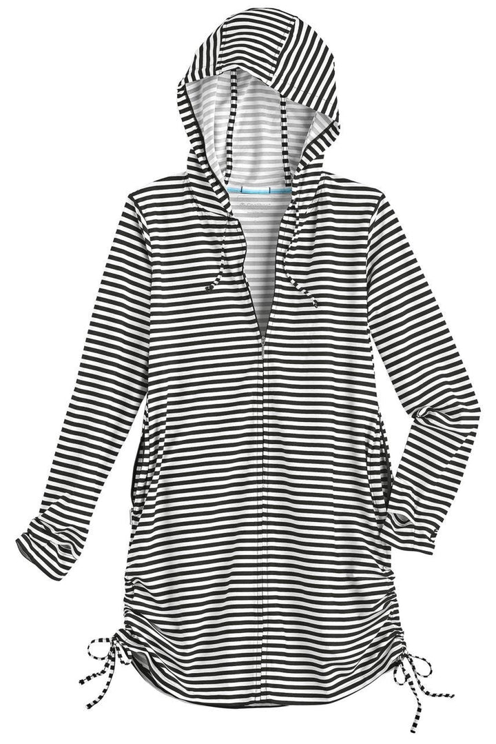 Women's Wailea Swim Cover-Up | White/Black Stripe