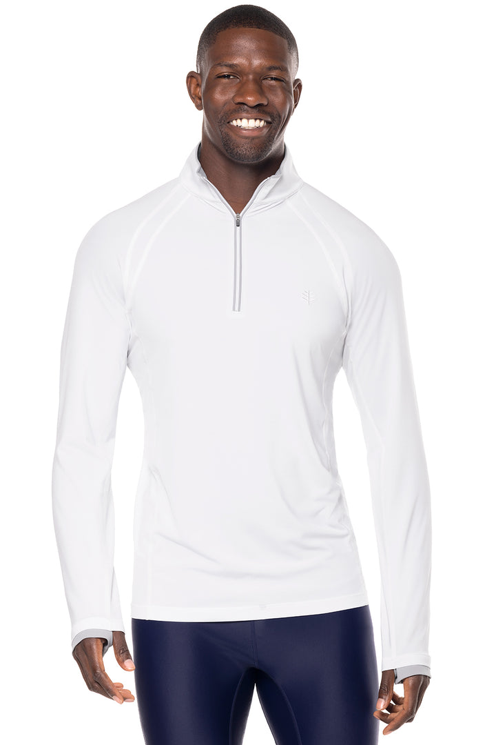 Men's Ultimate Half-Zip Rash Guard | White