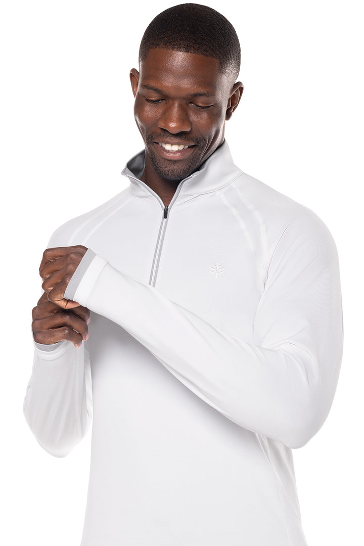 Men's Ultimate Half-Zip Rash Guard | White