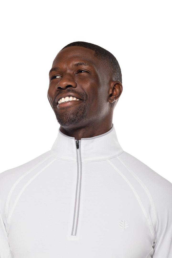 Men's Ultimate Half-Zip Rash Guard | White