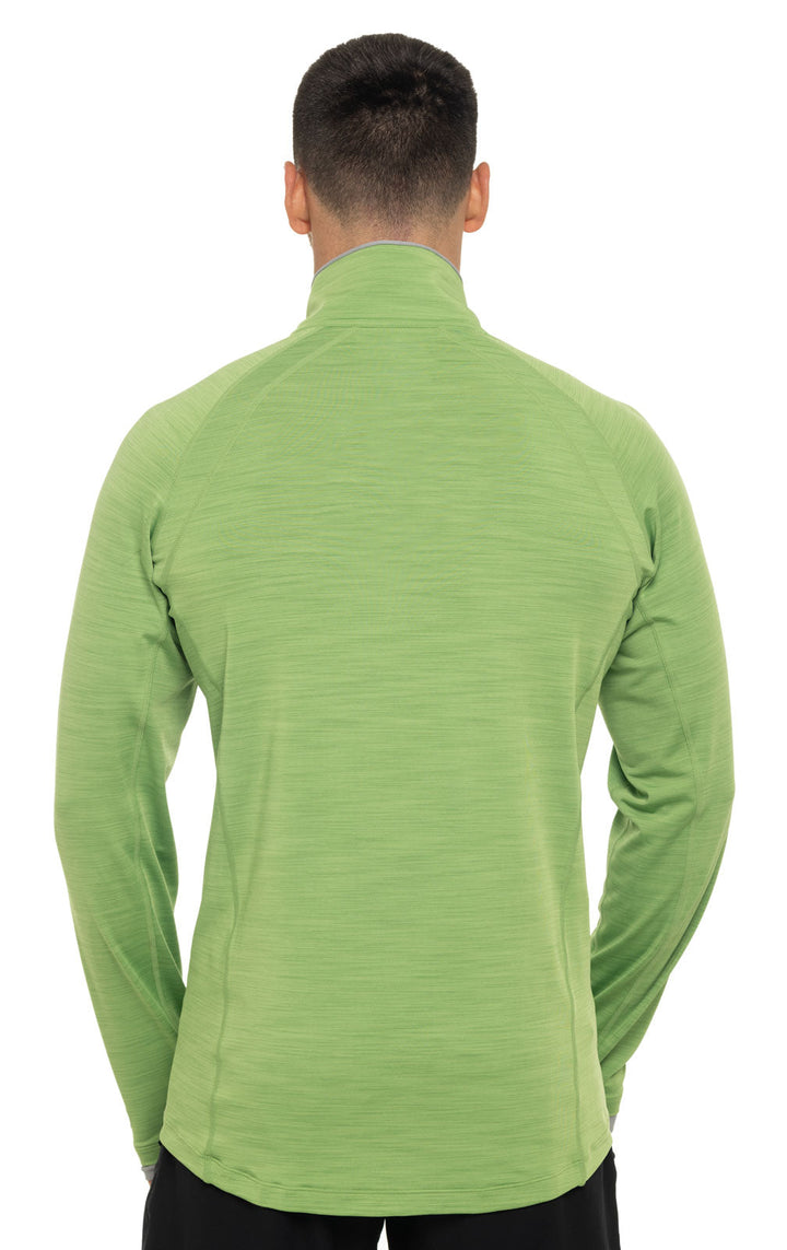 Men's Ultimate Half-Zip Rash Guard | Soft Fern Line