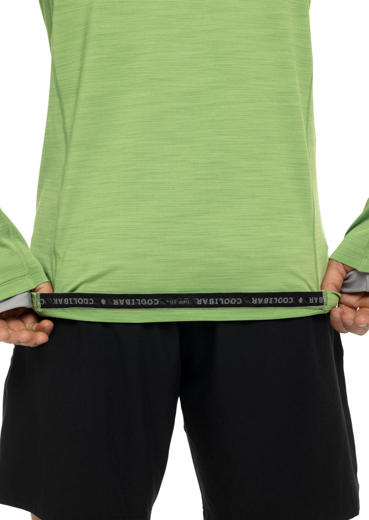 Men's Ultimate Half-Zip Rash Guard | Soft Fern Line