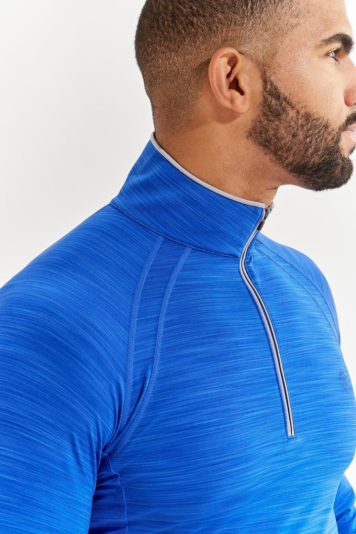 Men's Ultimate Half-Zip Rash Guard | Cobalt Line