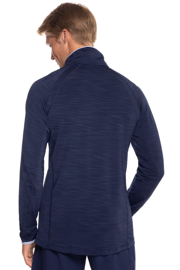 Men's Ultimate Half-Zip Rash Guard | Navy Line