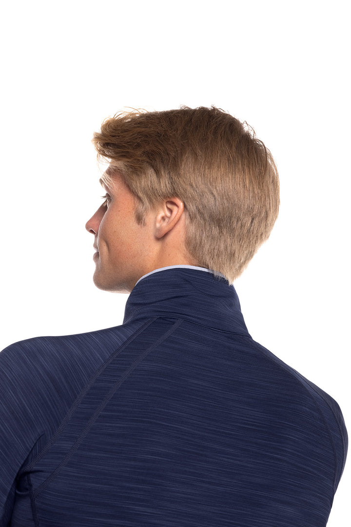 Men's Ultimate Half-Zip Rash Guard | Navy Line