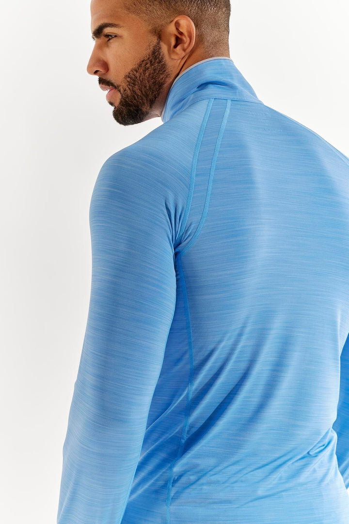 Men's Ultimate Half-Zip Rash Guard | Surf Blue Line