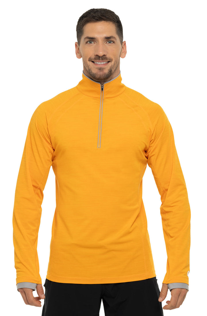 Men's Ultimate Half-Zip Rash Guard | Apricot Crush Line