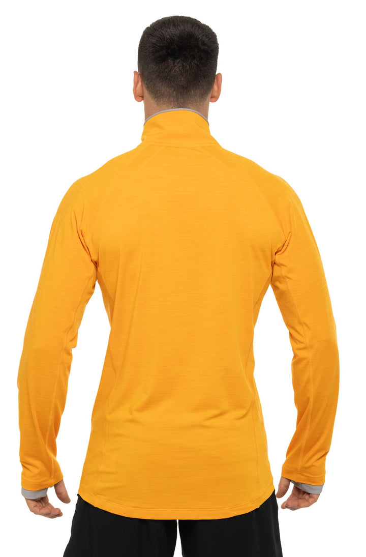 Men's Ultimate Half-Zip Rash Guard | Apricot Crush Line