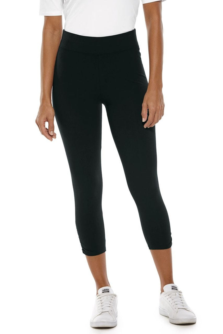 Women's Matiz Ruched Capris | Black