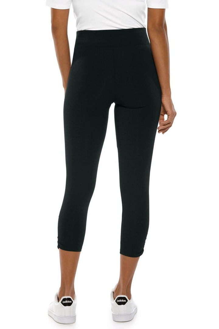 Women's Matiz Ruched Capris | Black