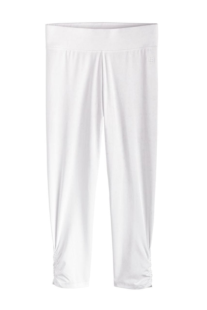 Women's Matiz Ruched Capris | White