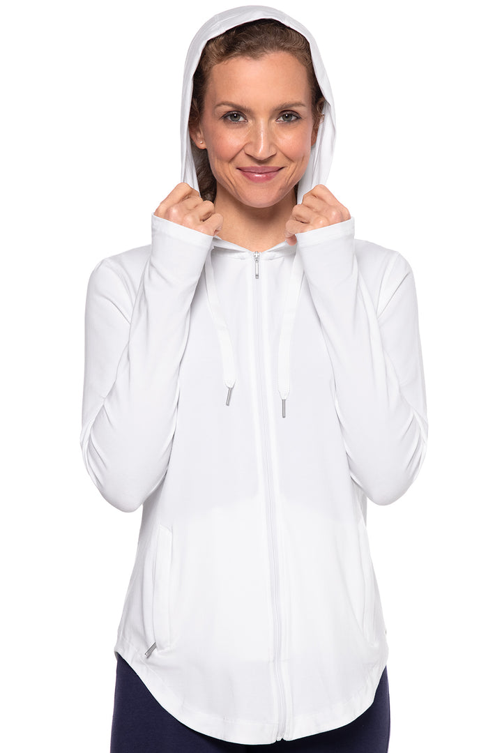 Women's LumaLeo Zip-Up Hoodie | White