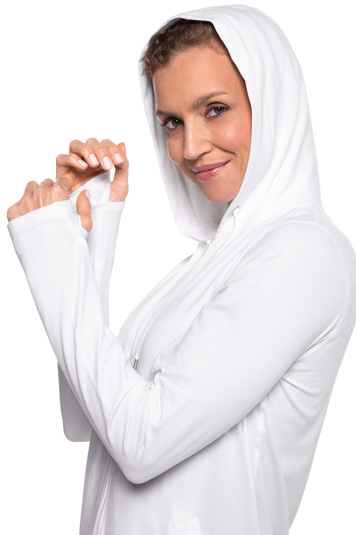 Women's LumaLeo Zip-Up Hoodie | White