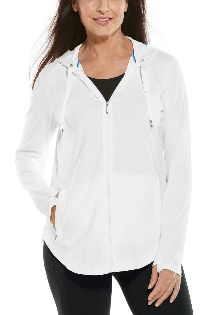 Women's LumaLeo Zip-Up Hoodie | White