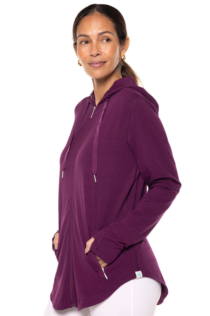 Women's LumaLeo Zip-Up Hoodie | Rich Plum