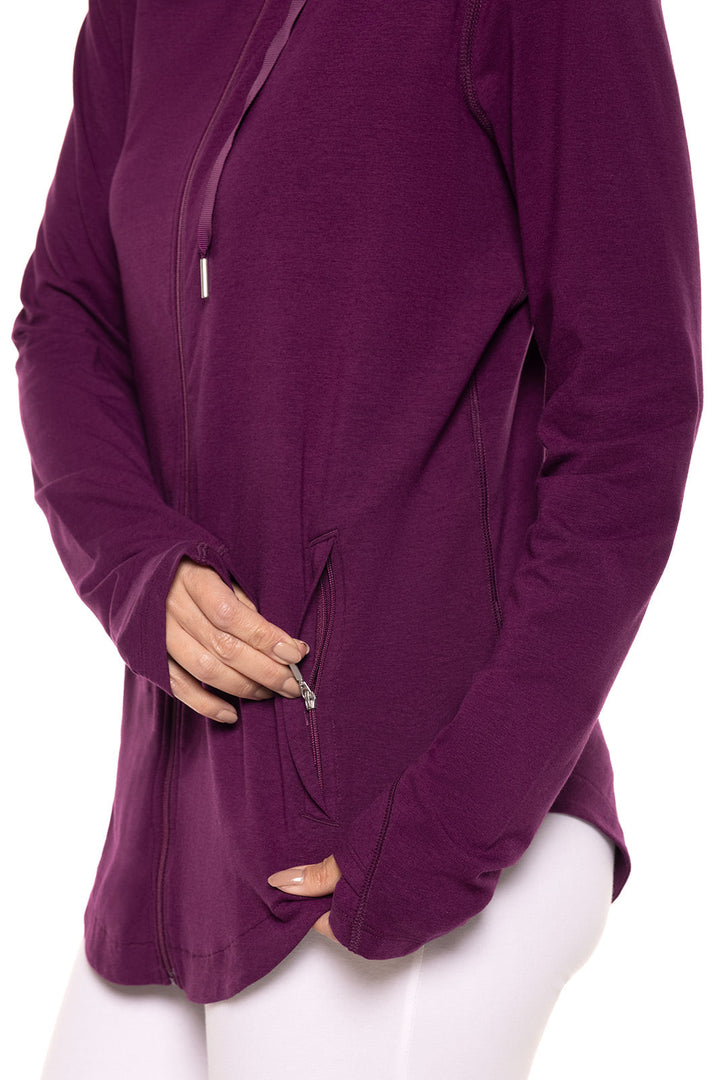 Women's LumaLeo Zip-Up Hoodie | Rich Plum