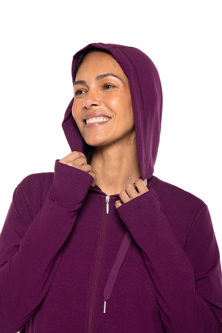 Women's LumaLeo Zip-Up Hoodie | Rich Plum